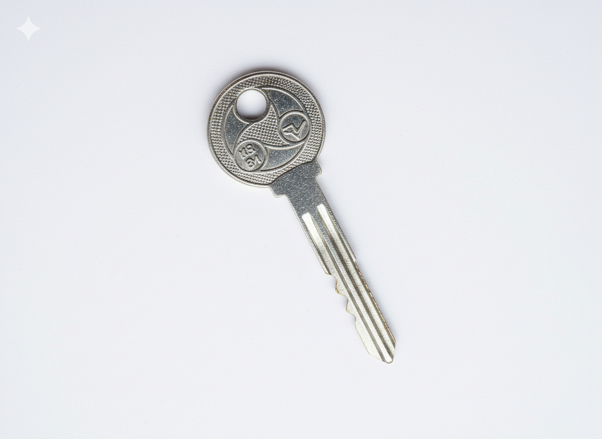 Замена плоского дверного ключа